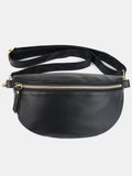 PU Leather Adjustable Strap Crossbody Bag