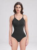 V-Neck Spaghetti Strap Active Bodysuit