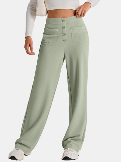 High Waist Wide Leg Pants