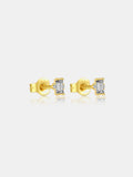 925 Sterling Silver Zircon Stud Earrings