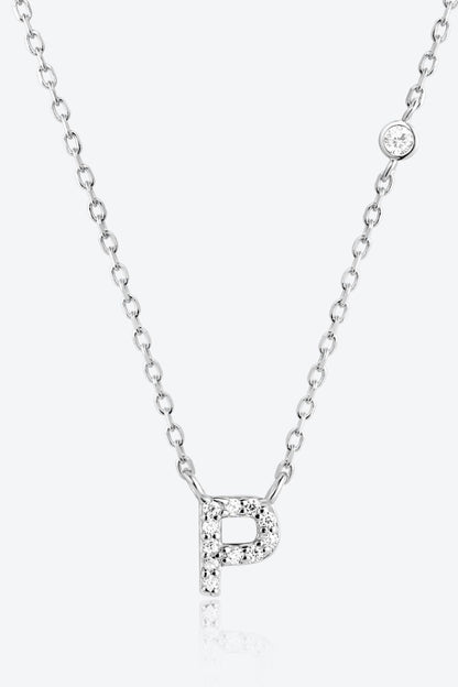 L To P Zircon 925 Sterling Silver Necklace