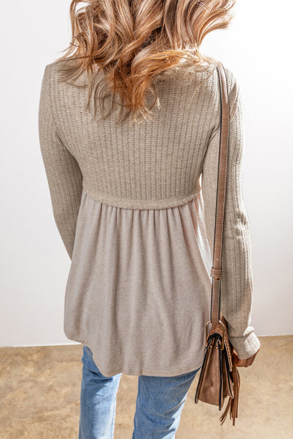 Scoop Neck Long Sleeve Top