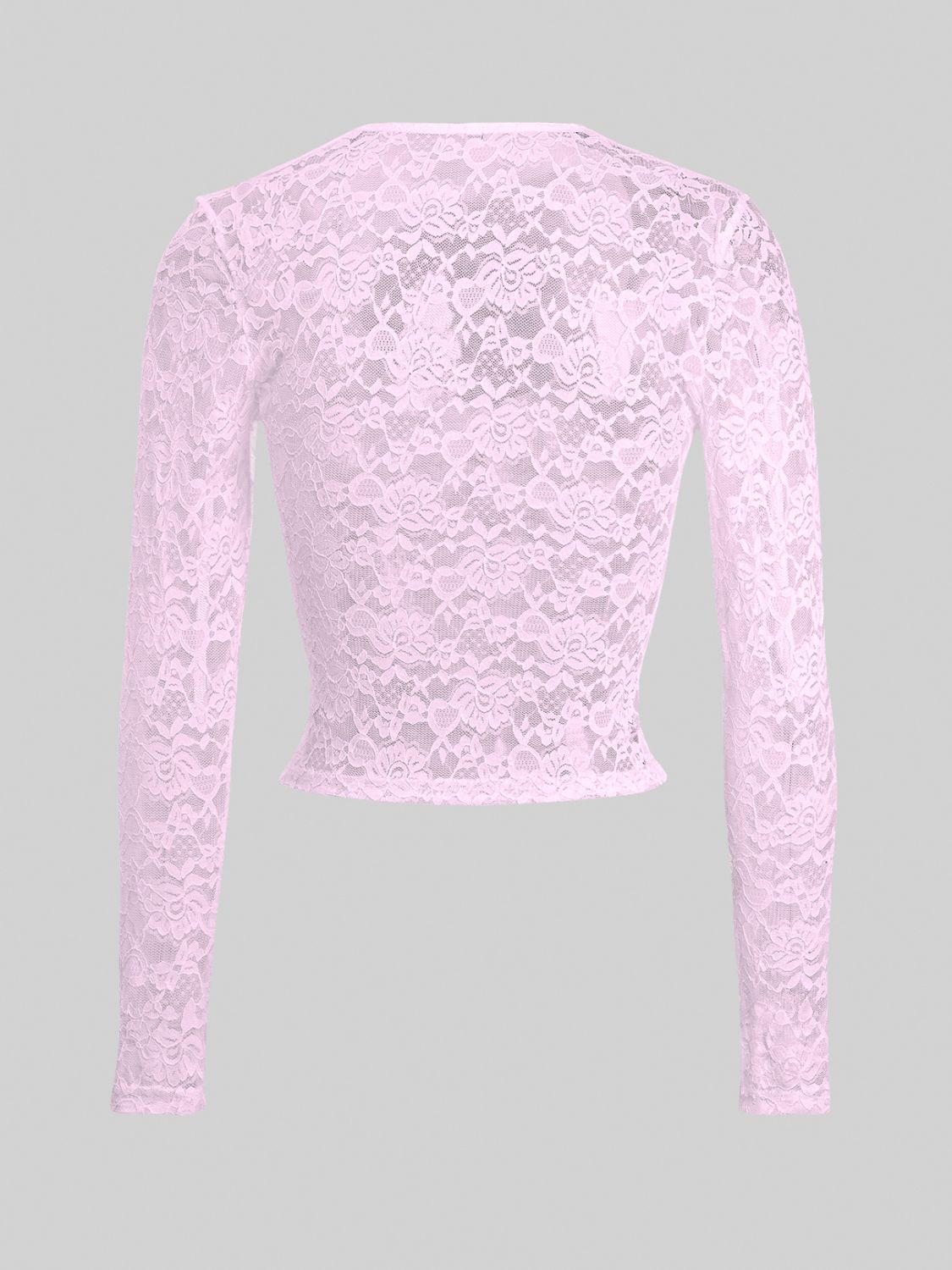 Devine Scoop Neck Long Sleeve Lace Top