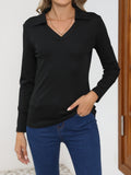 Johnny Collar Long Sleeve T-Shirt