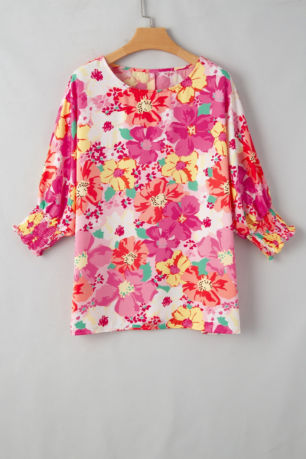 Printed Round Neck Half Sleeve Blouse