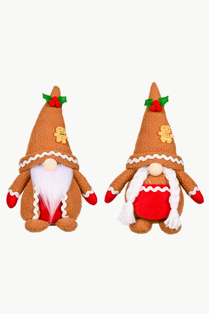 2-Pack Christmas Gingerbread Gnomes