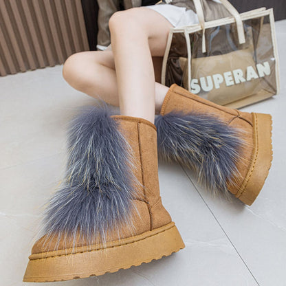 Thermal Suede Platform Boots