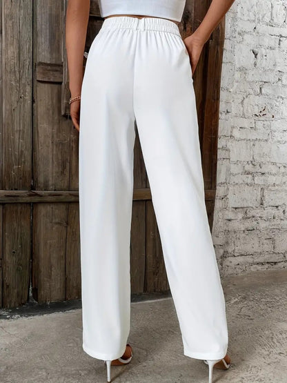 Wide Leg Pants with Pockets