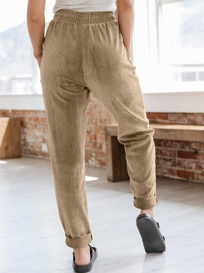 Drawstring Pants with Pockets