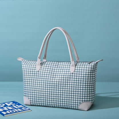 Houndstooth Canvas Travel Bag