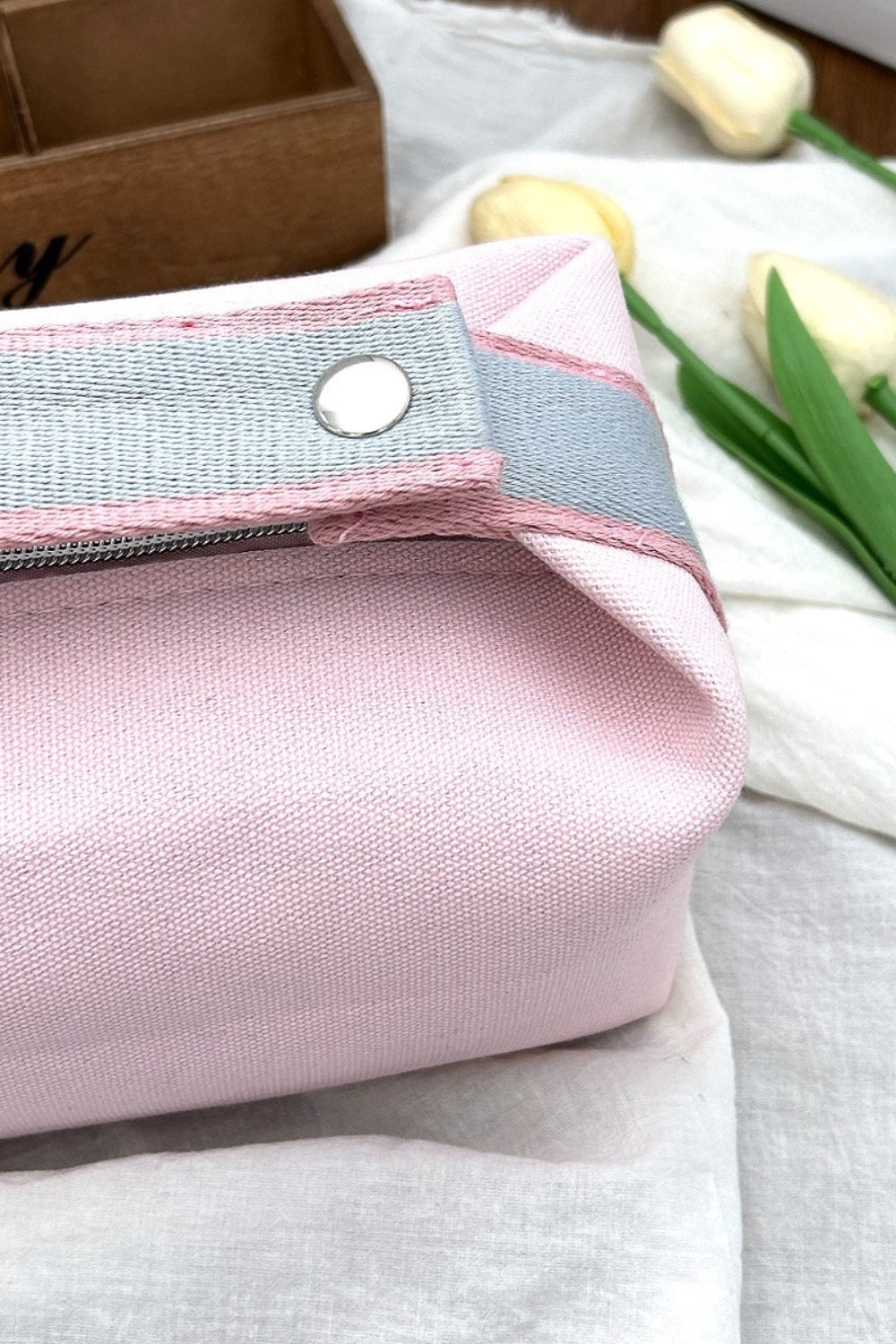 Zenana Waterproof Canvas Travel Cosmetic Bag