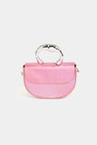 Fame Glossy Semi Circle Top Handle Bag