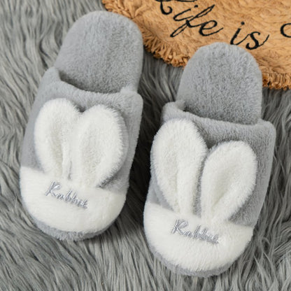 Rabbit Ears Round Toe Slippers