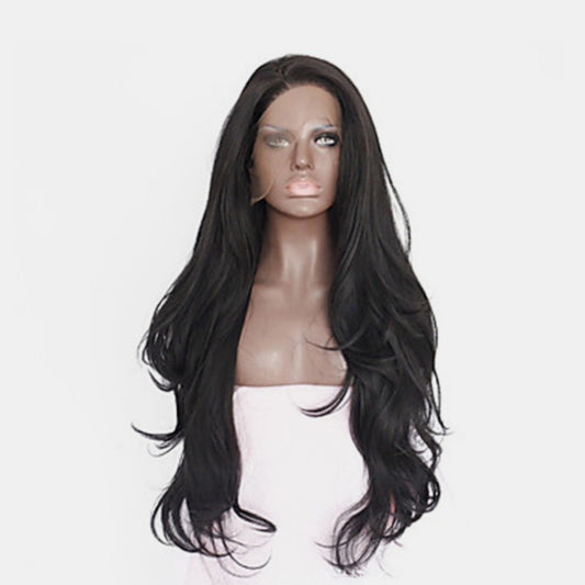 13*3" Lace Front Wigs Synthetic Long Wavy 24" 130% Density