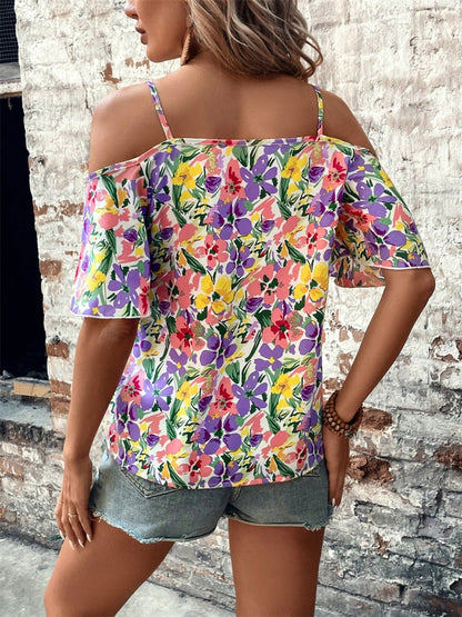 Floral Half Sleeve Blouse