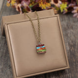 Alloy Books Pendant Necklace