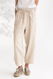 Drawstring Cropped Pants with Pockets