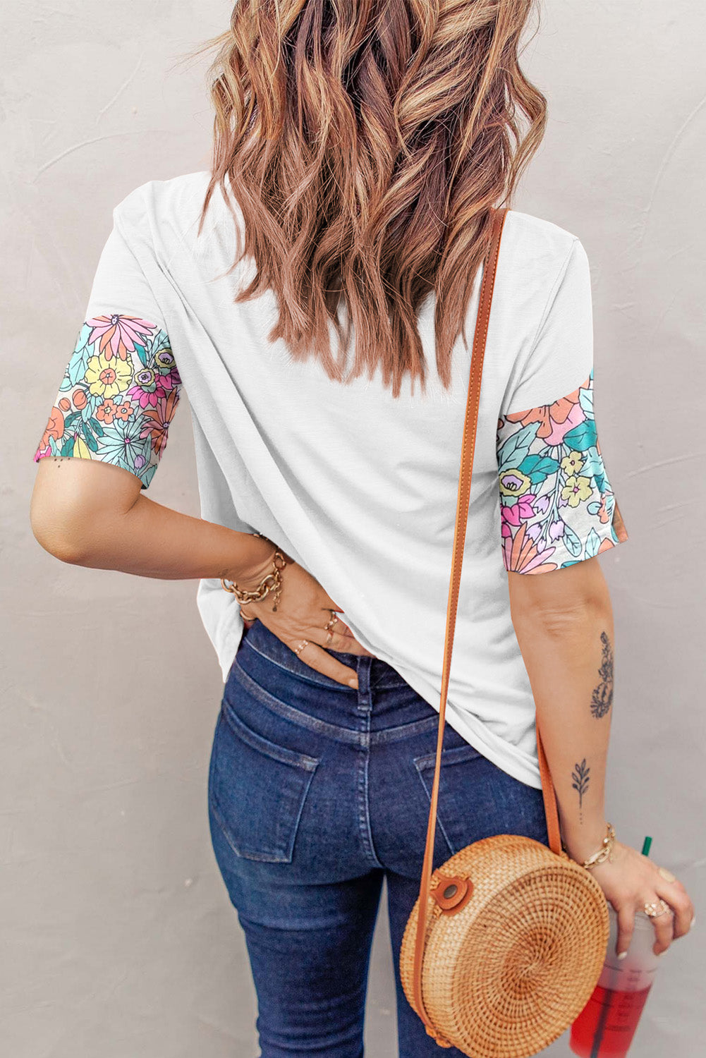 Printed Round Neck Half Sleeve T-Shirt