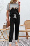 Short Sleeve Top and Drawstring Pants Set