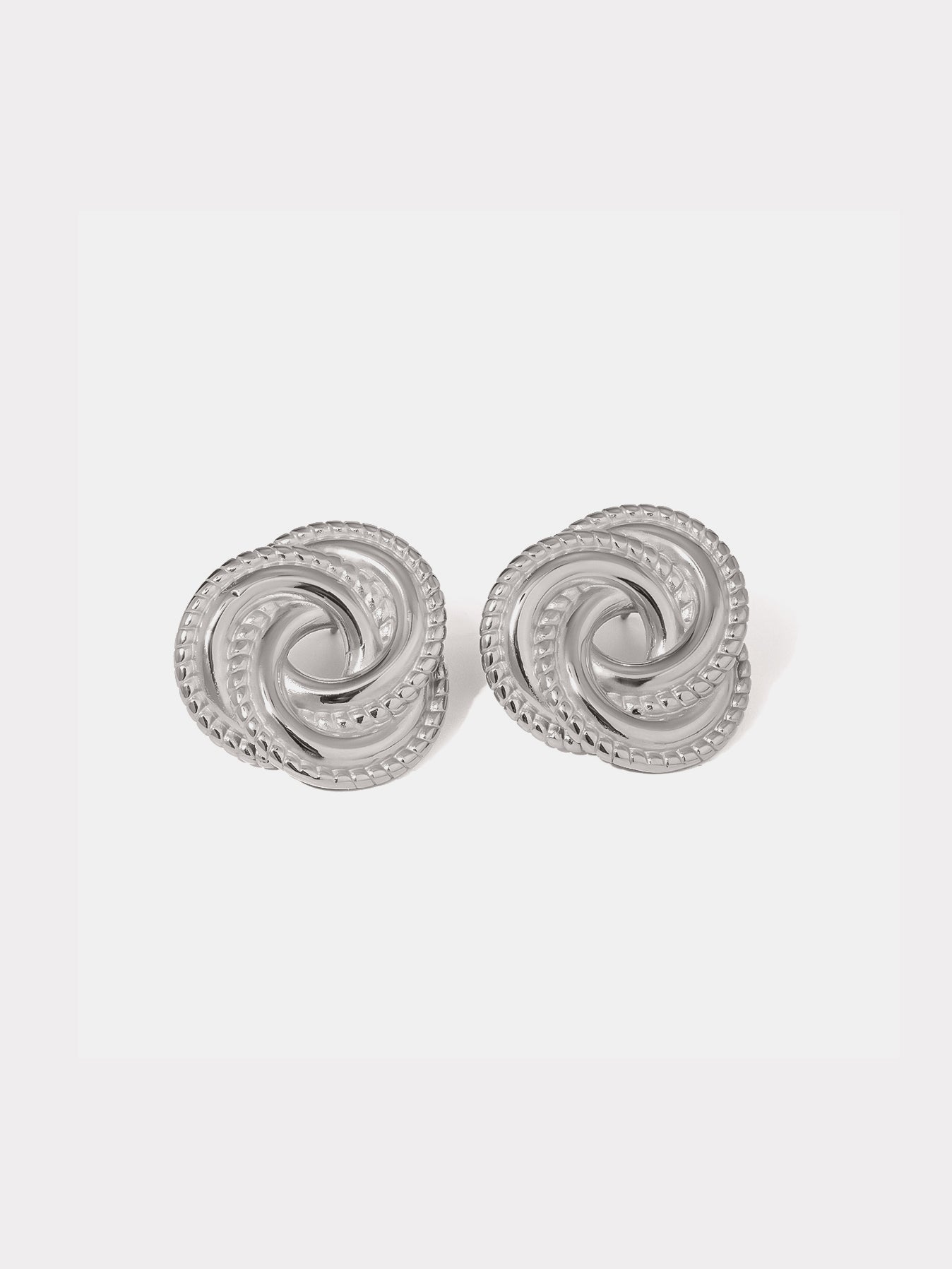 Stainless Steel Volution Stud Earrings