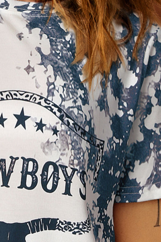 COWBOYS Graphic Tie-Dye Tee