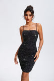 Rhinestone Square Neck Cami Dress