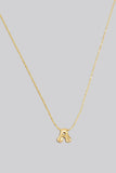 Fame Gold Dipped Bubble Letter Pendant Necklace