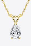 1.5 Carat Moissanite Pendant 925 Sterling Silver Necklace