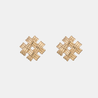 Gold-Plated Stud Earrings