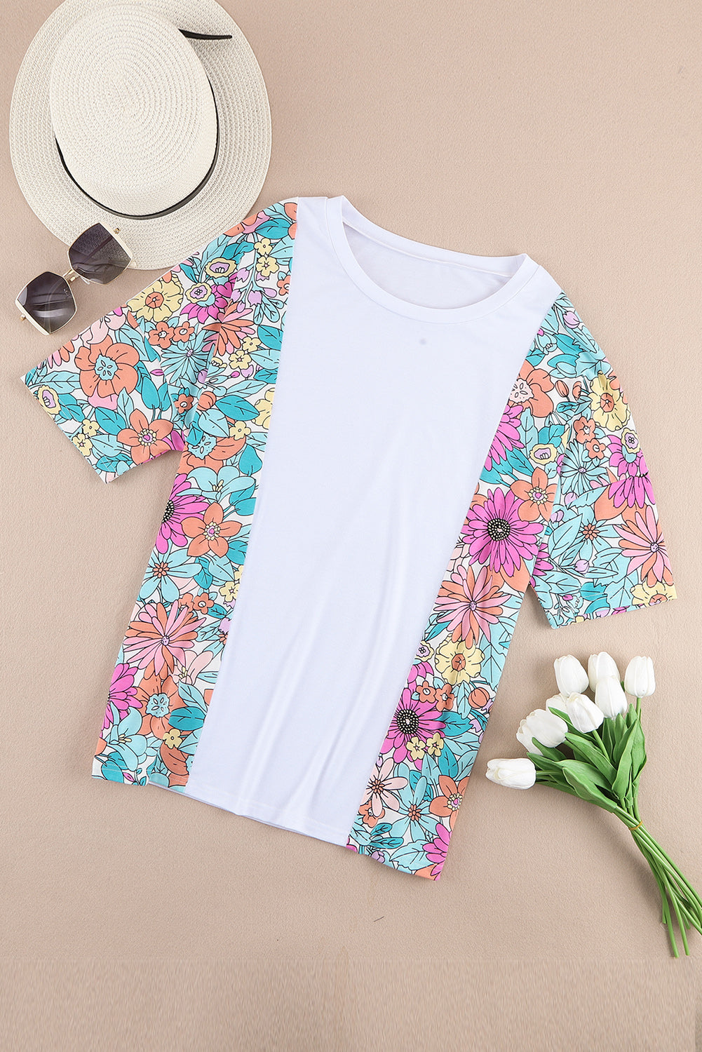 Printed Round Neck Half Sleeve T-Shirt