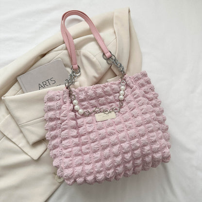 Cloud Puffy Polyester Tote Bag