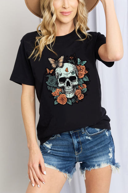 Simply Love Simply Love Full Size Skull Graphic Cotton T-Shirt