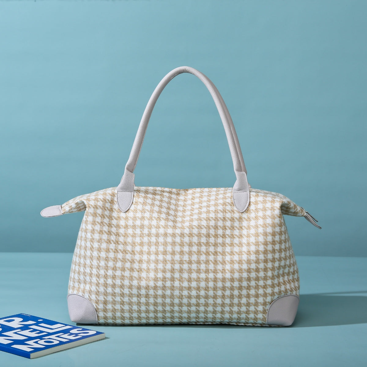 Houndstooth Canvas Travel Bag