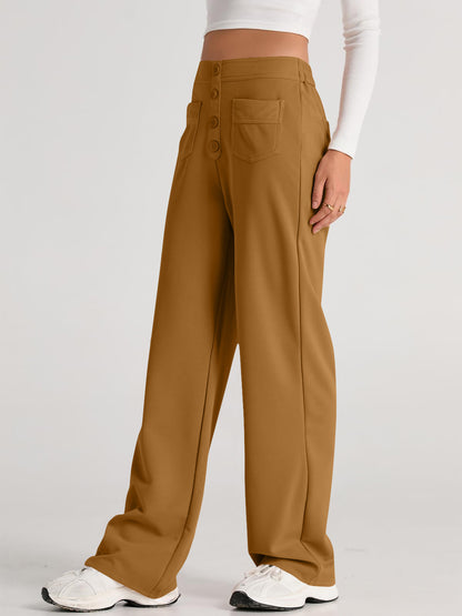 High Waist Wide Leg Pants