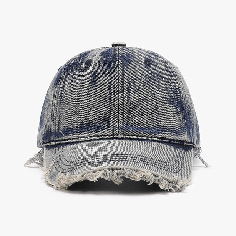 Raw Hem Cotton Baseball Cap