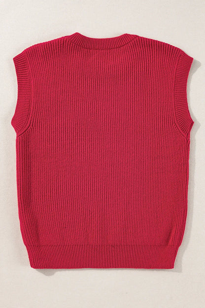 GAME DAY Round Neck Sweater Vest