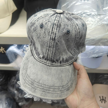 Raw Hem Cotton Baseball Cap