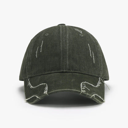 Raw Hem Adjustable Cap