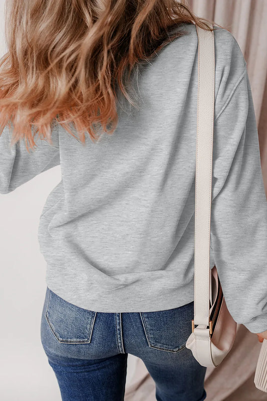 Ghost Round Neck Long Sleeve Sweatshirt