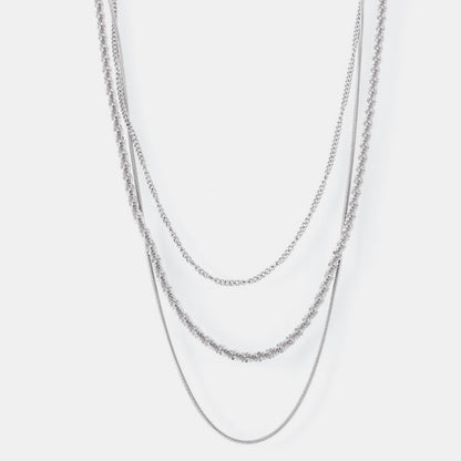 Titanium Steel Three-Layered Necklace