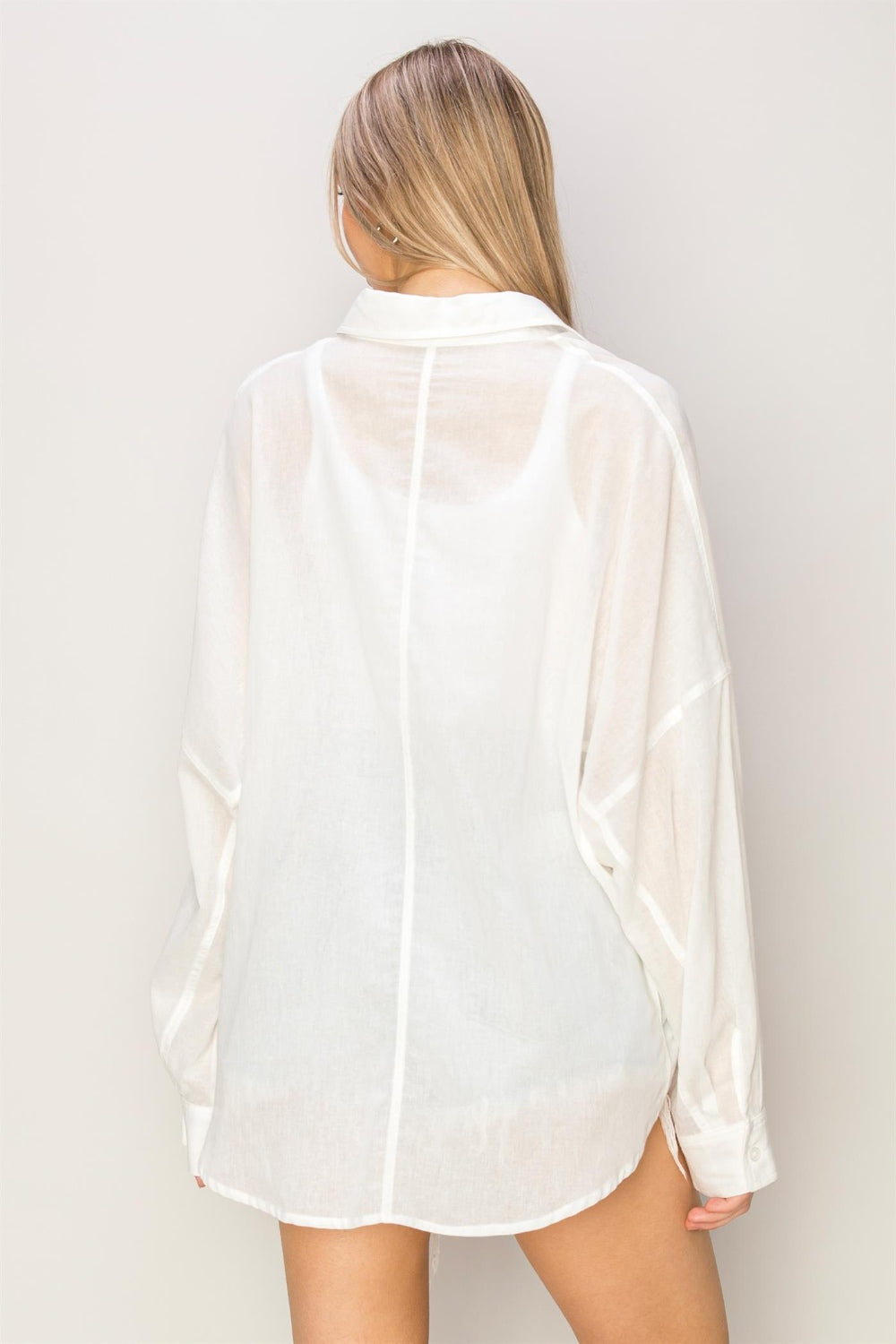 HYFVE Button Up Drop Shoulder Shirt