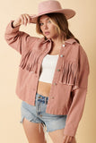 Mittoshop Fringe Detail Cotton Twill Jacket