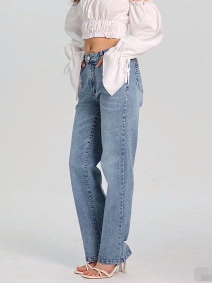 Straight Jeans with Pockets