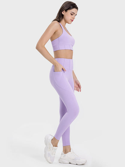 Pocketed High Waist Active Leggings