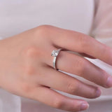 2 Carat Moissanite Zircon 925 Sterling Silver Ring