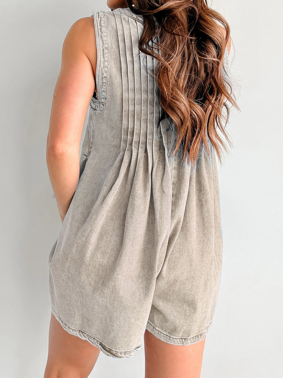 Tied Romper with Pockets