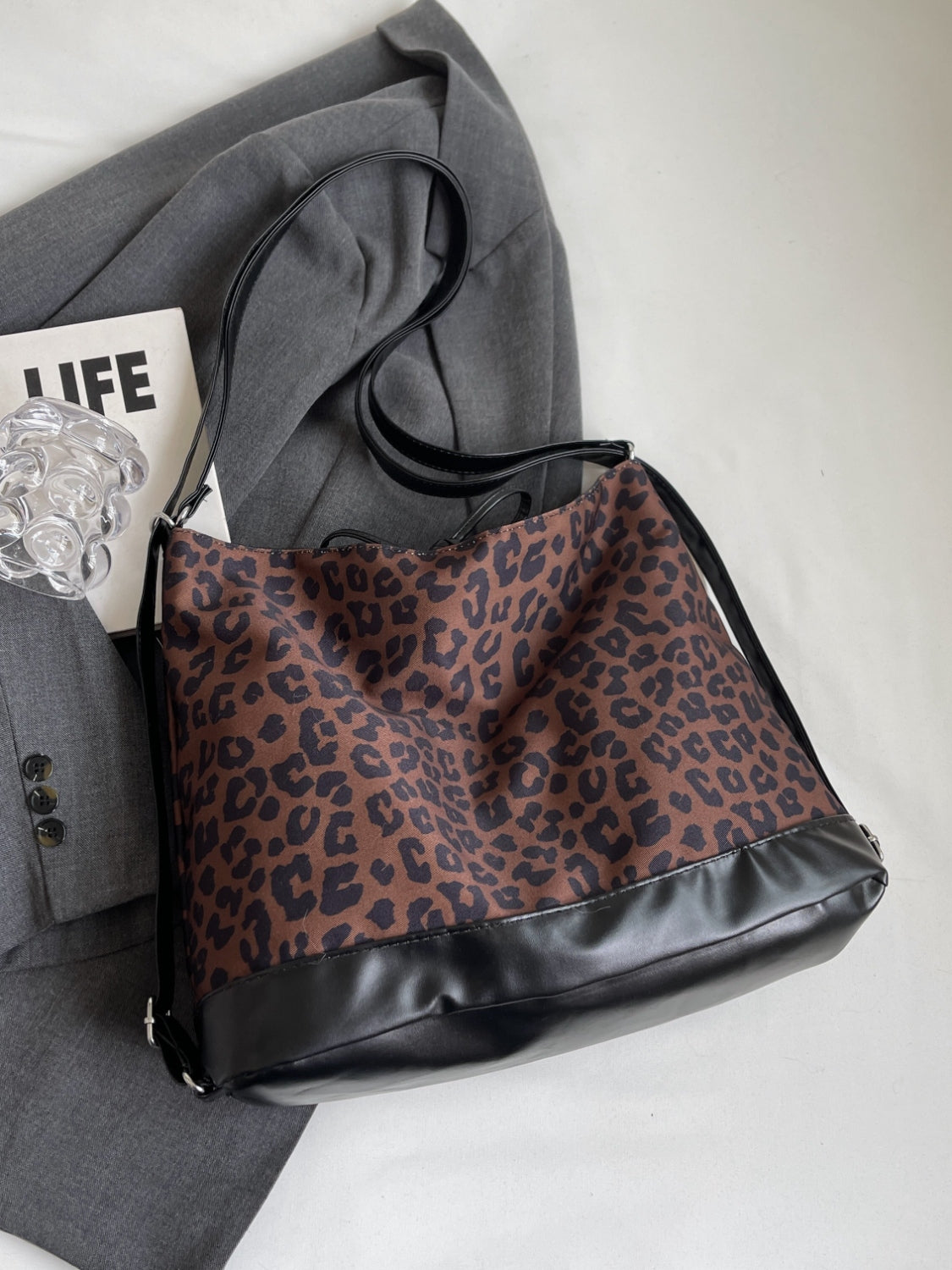 Leopard Dual Purpose Crossbody Bag