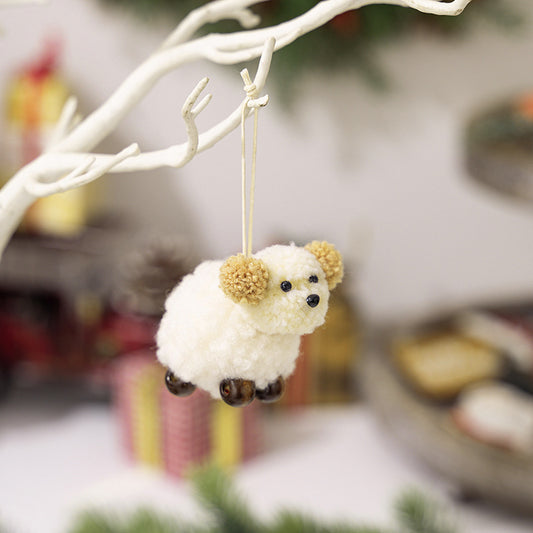 2-Piece Fuzzy Puppy Hanging Widget