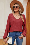 V-Neck Dropped Shoulder T-Shirt