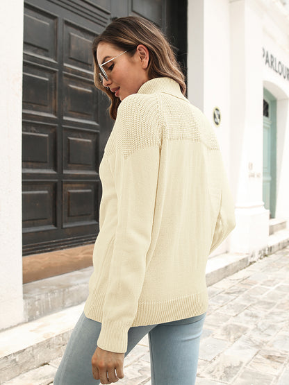 Turtleneck Raglan Sleeve Sweater